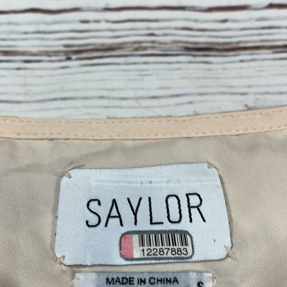 Saylor Ivory Maggy Floral Lace V-Neck Sheath Midi Dress Womens - Picture 3 of 10